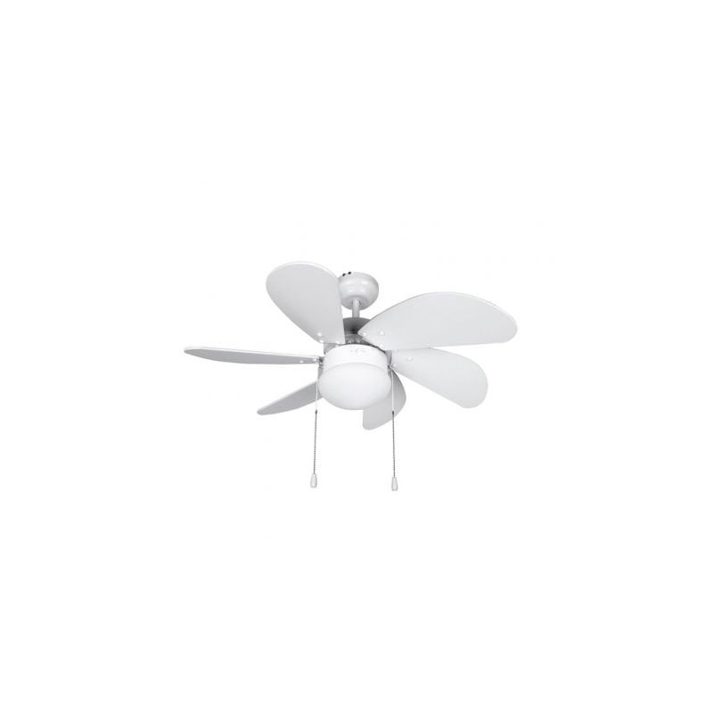 Ventilador de techo orbegozo cp 15076 b/ 50w/ 6 aspas 80cm/ 3 velocidades