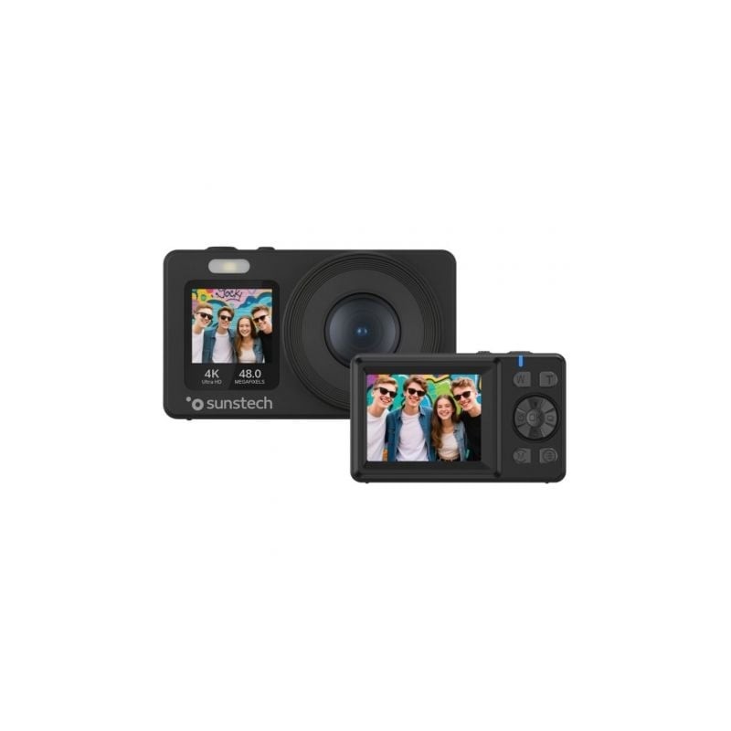 Cámara digital sunstech dcam4825/ 48mp/ zoom óptico 18x/ negra