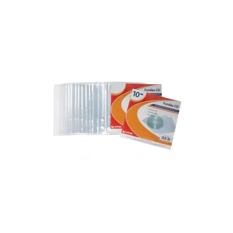 Funda cd grafoplás 13650000/ 10 unidades
