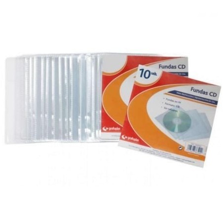 Funda cd grafoplás 13650000/ 10 unidades