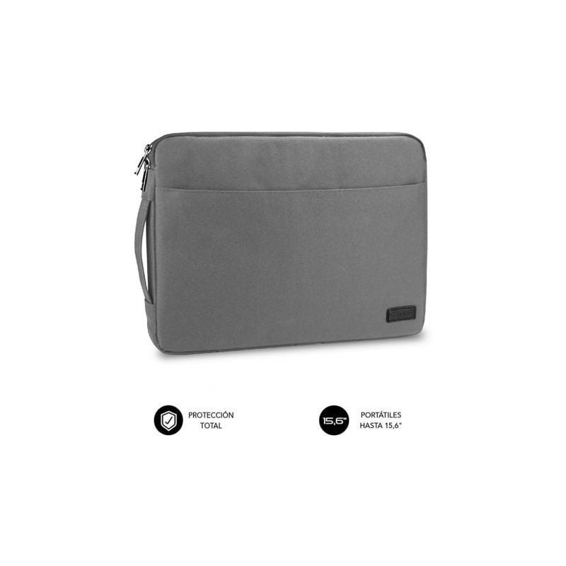 Funda subblim urban laptop sleeve para portátiles hasta 15.6'/ gris