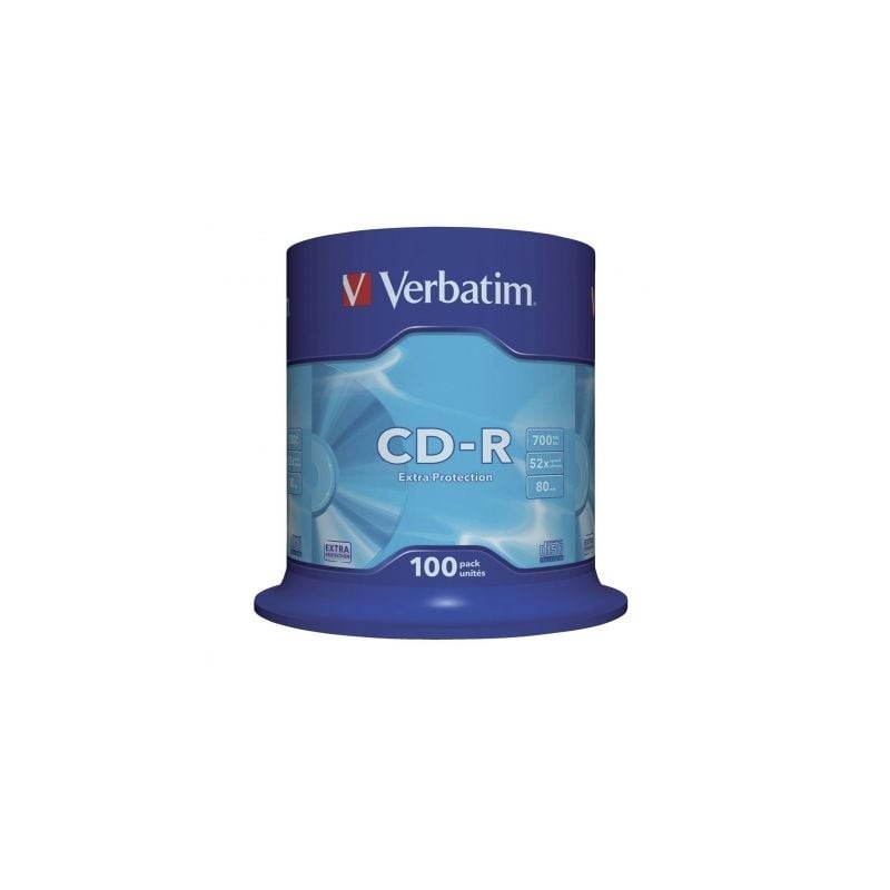 Cd-r verbatim datalife 52x/ tarrina-100uds