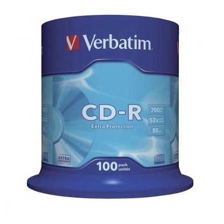 Cd-r verbatim datalife 52x/ tarrina-100uds