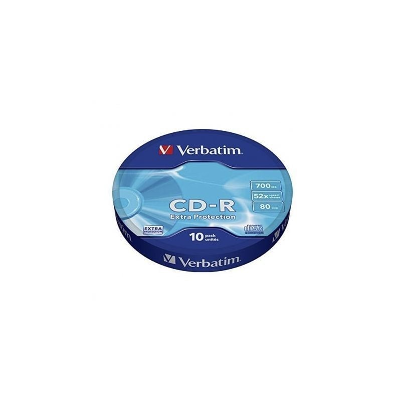 Cd-r verbatim datalife 52x/ tarrina-10uds