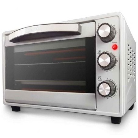 Horno de sobremesa grunkel hr-23silver/ 1600w/ capacidad 23l/ plata