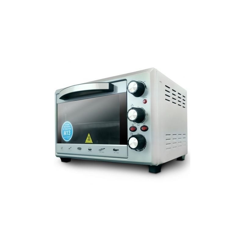 Horno de sobremesa grunkel hr-28silver/ 1600w/ capacidad 28l/ plata