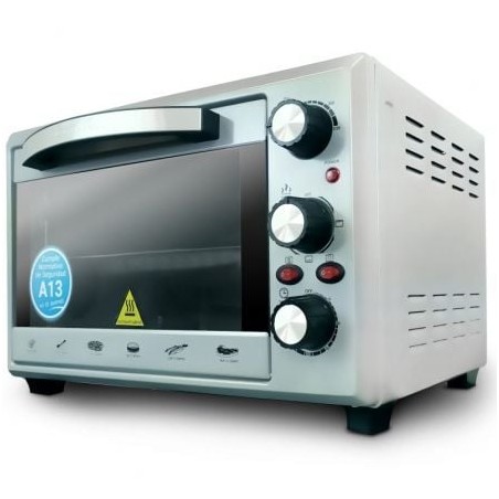 Horno de sobremesa grunkel hr-28silver/ 1600w/ capacidad 28l/ plata