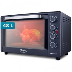 Horno de sobremesa grunkel hr-48promax/ 2200w/ capacidad 48l/ negro