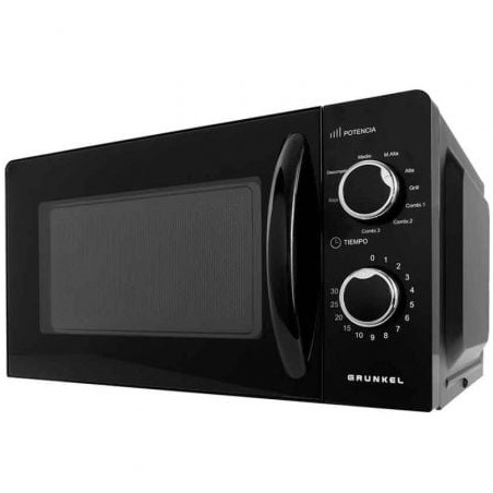 Microondas grunkel mwg-20ng/ 700w/ capacidad 20l/ funcion grill/ negro