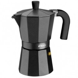 Cafetera italiana monix noir m640003/ 3 tazas/ negra