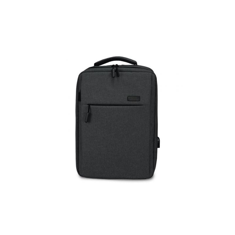 Mochila subblim traveller airpadding backpack para portátiles hasta 15.6'/ puerto usb/ gris