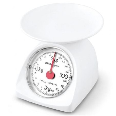 Báscula de cocina orbegozo pc 1015/ hasta 2kg/ blanca