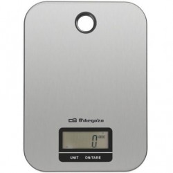 Báscula de cocina electrónica orbegozo pc 1019/ hasta 5kg/ plata
