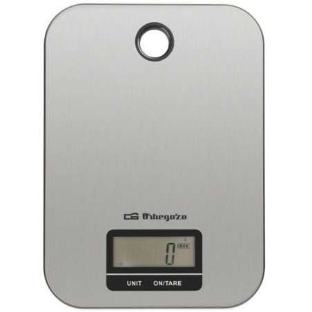 Báscula de cocina electrónica orbegozo pc 1019/ hasta 5kg/ plata