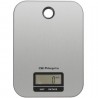 Báscula de cocina electrónica orbegozo pc 1019/ hasta 5kg/ plata
