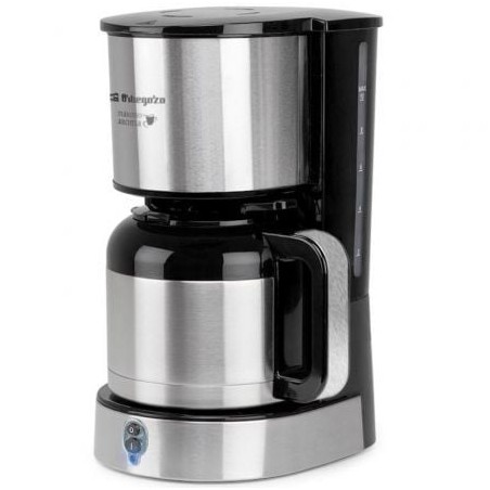 Cafetera de goteo orbegozo cg 5020/ 12 tazas/ plata