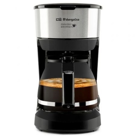 Cafetera de goteo orbegozo cg 4506/ 6 tazas/ negra y plata