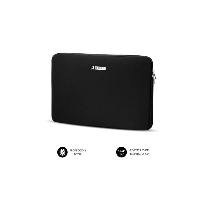 Funda subblim business laptop sleeve neoprene para portátiles 13.3'-14'/ negra