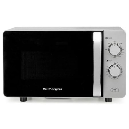 Microondas orbegozo mig 2072 ce/ 700w/ capacidad 20l/ función grill/ gris