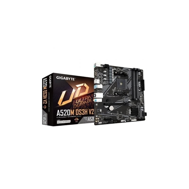 Placa base gigabyte a520m ds3h v2 socket am4/ ddr4/ pcie 3.0/ micro atx