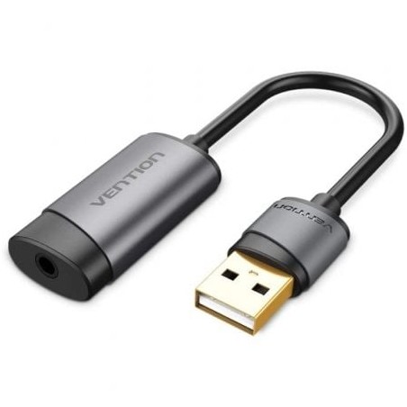 Tarjeta de sonido vention cdjhb/ usb macho - jack 3.5 hembra