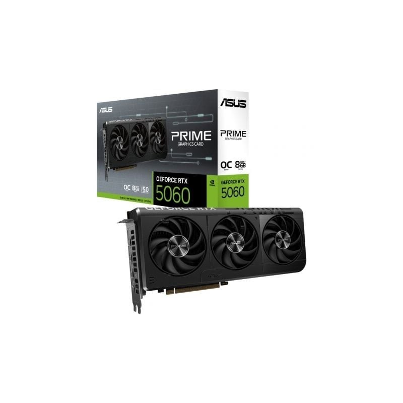 Tarjeta gráfica asus prime geforce rtx 5060 oc edition/ 8gb gddr7