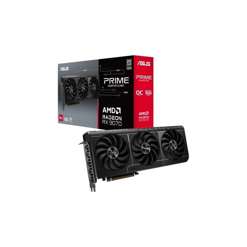Tarjeta gráfica asus prime radeon rx 9070 oc edition/ 16gb gddr6