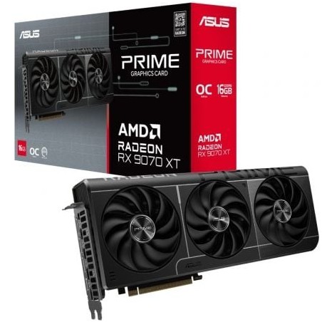 Tarjeta gráfica asus prime radeon rx 9070 xt oc/ 16gb gddr6
