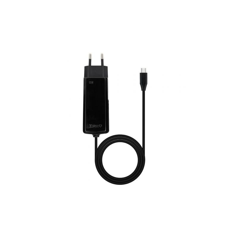 Cargador de portátil gan tooq tqlc-usbcgan65pd-c usb tipo-c/ 65w/ automático/ voltaje 5-20v