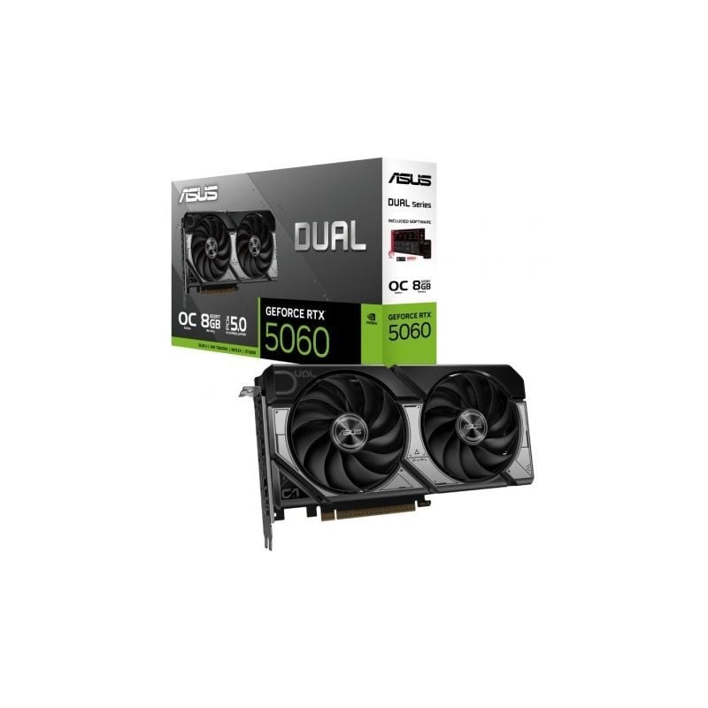 Tarjeta gráfica asus dual geforce rtx 5060 oc/ 8gb gddr7