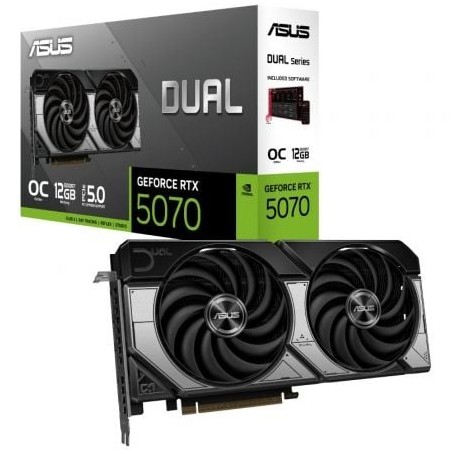 Tarjeta gráfica asus dual geforce rtx 5070 oc/ 12gb gddr7
