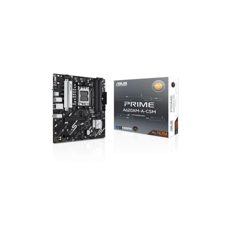 Placa base asus a620am-a-csm socket am5/ ddr5/ pcie 4.0/ micro atx