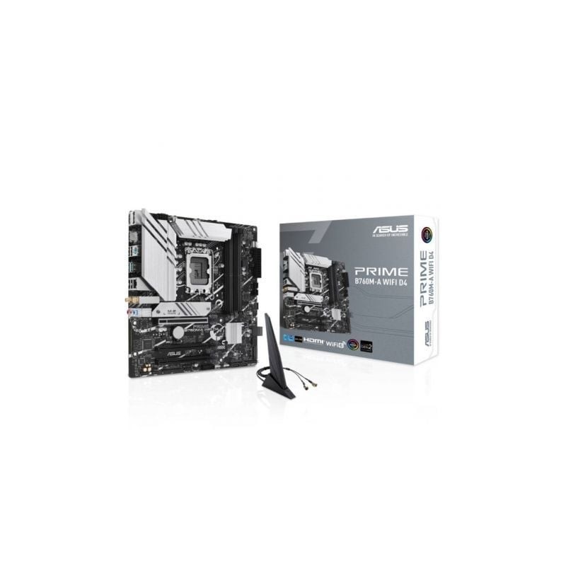 Placa base asus prime b760m-a wifi d4 socket 1700/ ddr4/ pcie 4.0/ micro atx
