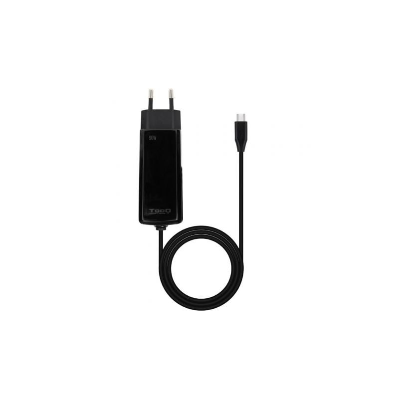 Cargador de portátil gan tooq tqlc-usbcgan90pd-c/ 1xusb tipo-c/ 90w/ automático/ voltaje 5-20v