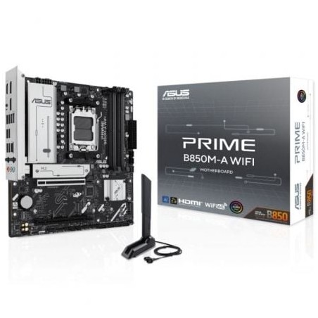 Placa base asus prime b850m-a wifi socket am5/ ddr5/ pcie 5.0/ micro atx