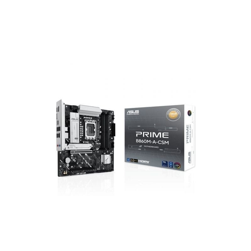 Placa base asus prime b860m-a csm socket 1851/ ddr5/ pcie 5.0/ micro atx