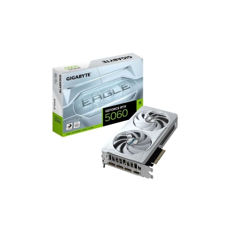 Tarjeta gráfica gigabyte geforce rtx 5060 eagle oc ice/ 8gb gddr7