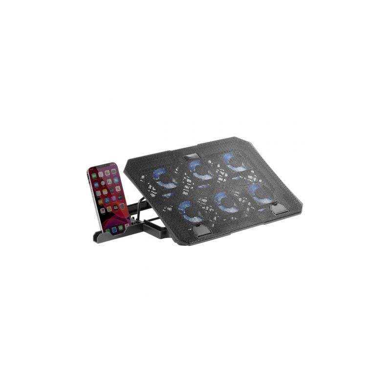 Soporte refrigerante mars gaming mnbc23 para portátiles hasta 16'/ iluminación led