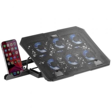 Soporte refrigerante mars gaming mnbc23 para portátiles hasta 16'/ iluminación led