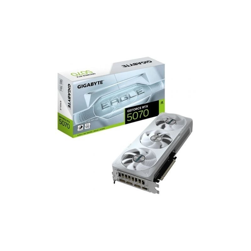 Tarjeta gráfica gigabyte geforce rtx 5070 eagle oc ice sff/ 12gb gddr7