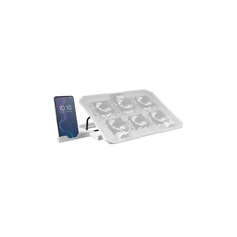 Soporte refrigerante mars gaming mnbc23 para portátiles hasta 16'/ iluminación led