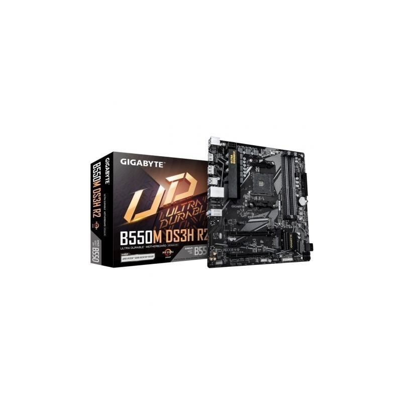 Placa base gigabyte b550m ds3h r2 socket am4/ ddr4/ pcie 4.0/ micro atx