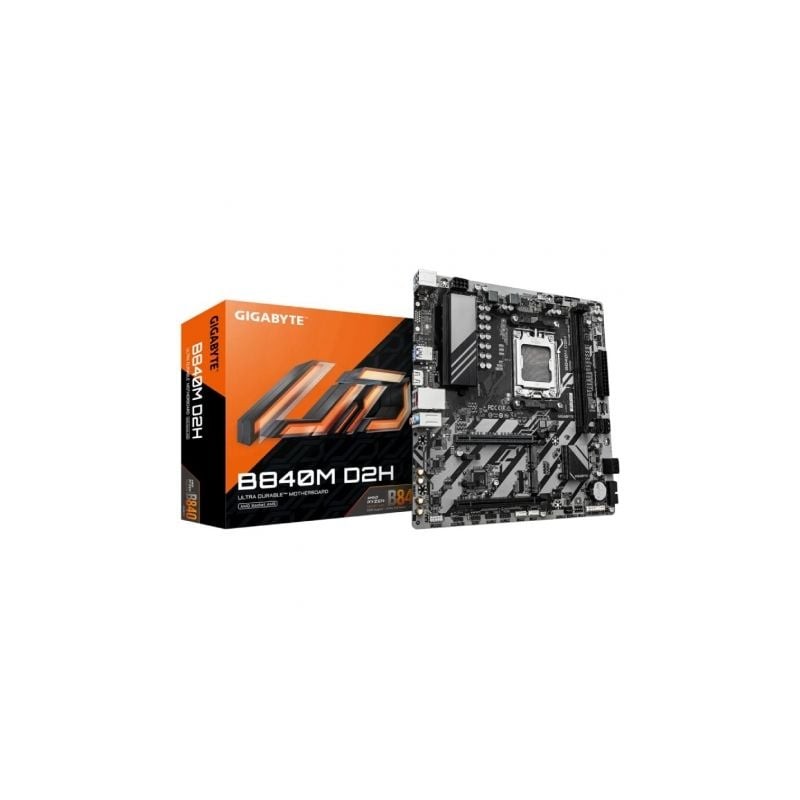 Placa base gigabyte b840m d2h socket am5/ ddr5/ pcie 4.0/ micro atx