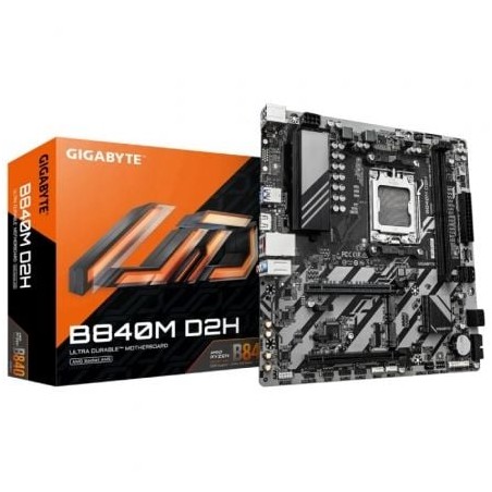 Placa base gigabyte b840m d2h socket am5/ ddr5/ pcie 4.0/ micro atx