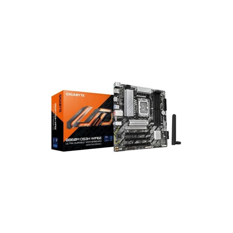 Placa base gigabyte b860m ds3h wifi6e socket 1851/ ddr5/ pcie 5.0/ micro atx