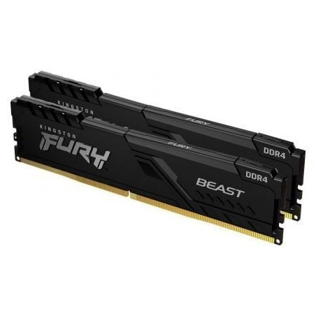 Memoria ram kingston fury beast 2 x 16gb/ ddr4/ 3200mhz/ 1.35v/ cl16/ dimm