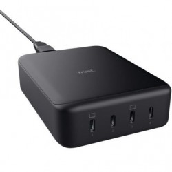 Cargador de pared gan trust maxo/ 4xusb tipo-c/ 240w/ automático/ voltaje 5-20v