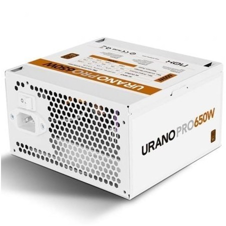 Fuente de alimentación nox hummer urano pro white/ 650w/ ventilador 12cm/ 80 plus bronze/ blanca