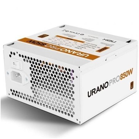Fuente de alimentación nox hummer urano pro white/ 850w/ ventilador 12cm/ 80 plus bronze/ blanca