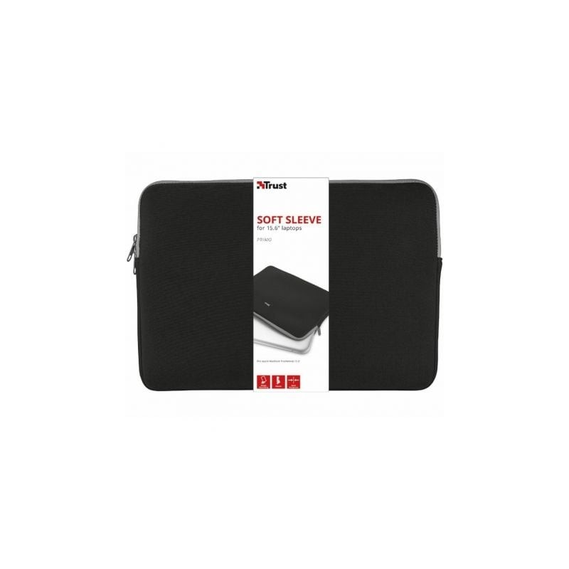 Funda trust primo para portátiles hasta 15.6'/ negra